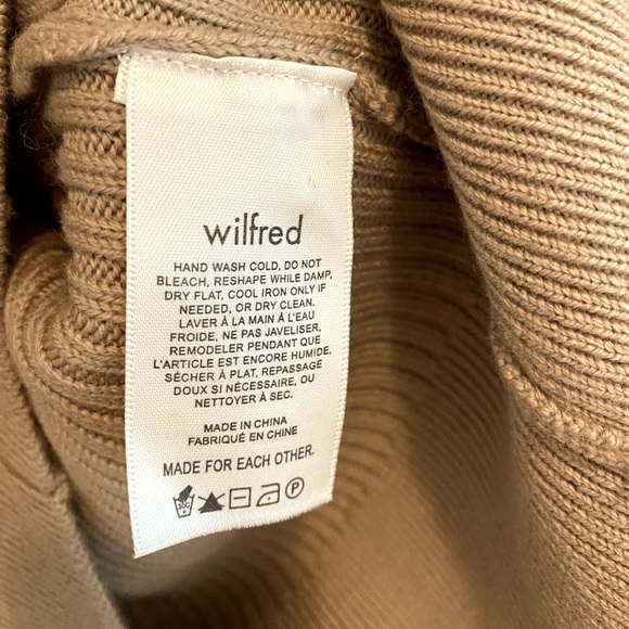 BNWT Aritzia Wilfred Ayla Sweater in Gold Camel (no tags) - Picture 6 of 8